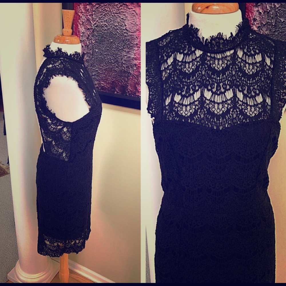 Free People Crochet Slip Mini Dress